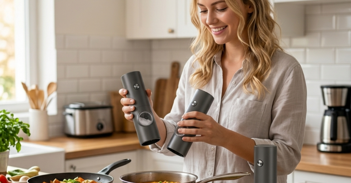 MERTTURM Electric Salt and Pepper Grinder
