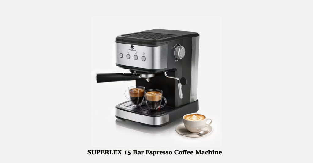 SUPERLEX 15 Bar Espresso Coffee Machine