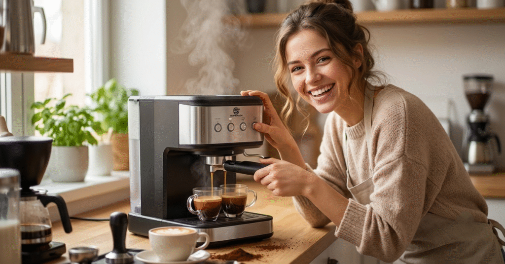 SUPERLEX 15 Bar Espresso Coffee Machine