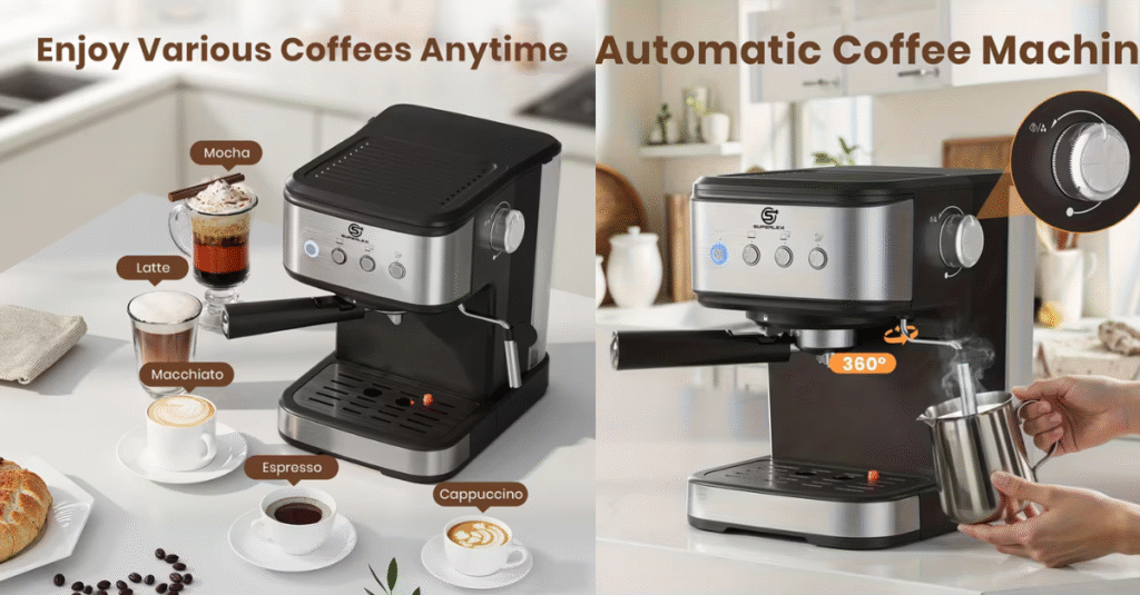 SUPERLEX 15 Bar Espresso Coffee Machine